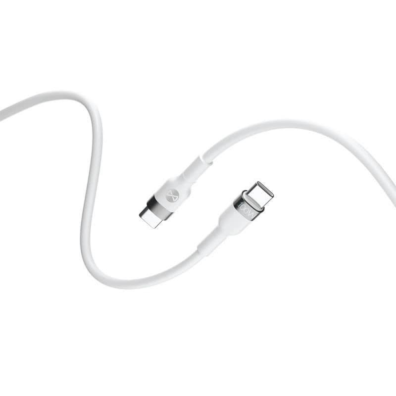 Datový kabel Forever Flexible USB-C USB-C 2m 100W bílý