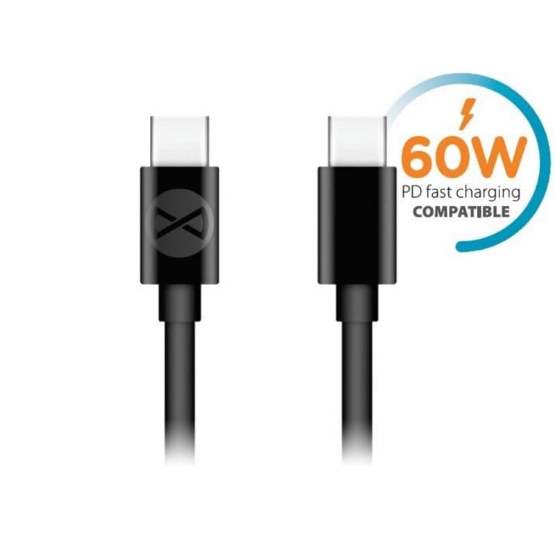 Datový kabel Forever USB-C USB-C 1m 3A černý