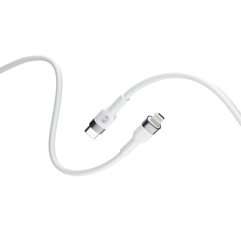 Datový kabel Forever Flexible USB-C Lightning 1m 20W bílý