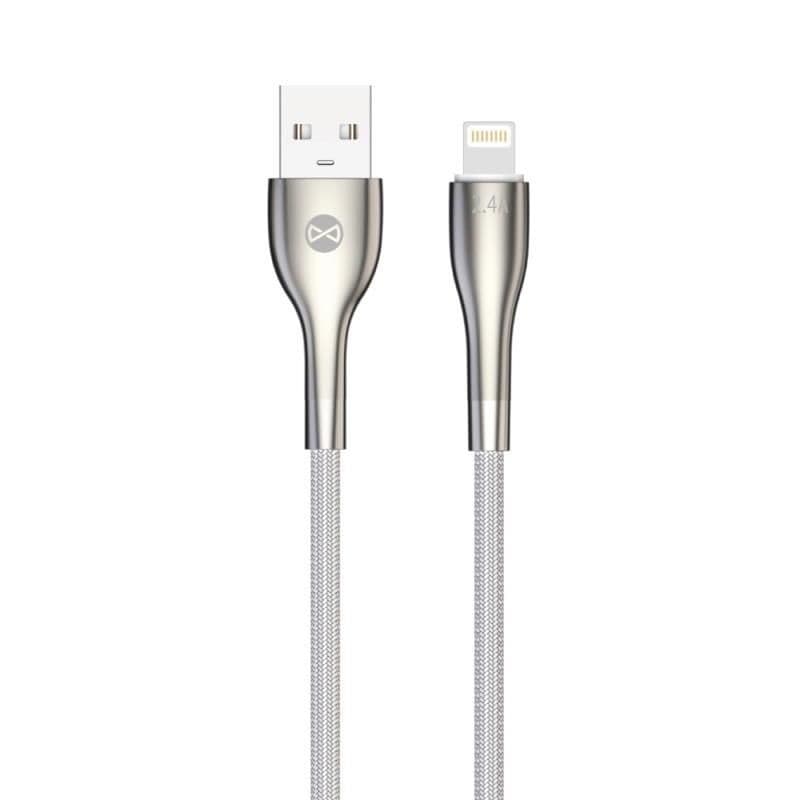 Kabel Forever Sleek USB Lightning 1m 2,4A bílý
