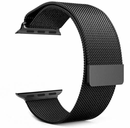 Tactical 333 Loop Magnetický Kovový Řemínek pro Apple Watch 1 2 3 4 5 6 SE 38 40mm Black