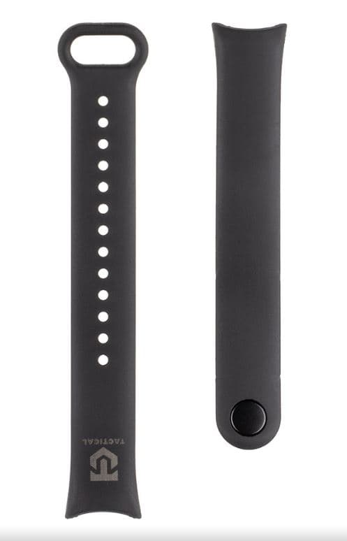 Tactical 846 Silikonový Řemínek pro Xiaomi Smart Band 8 9 10 Black