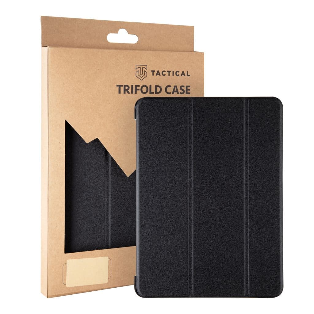 Tactical Book Tri Fold Pouzdro pro iPad 11 2025 10.9 2022 Black