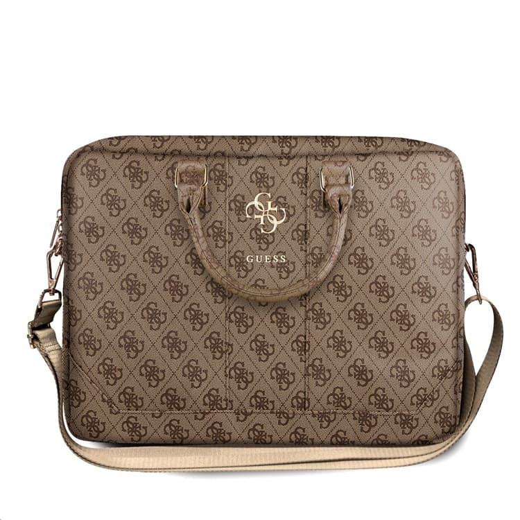 Guess PU 4G Metal Logo Taška na Notebook 15 16" Brown