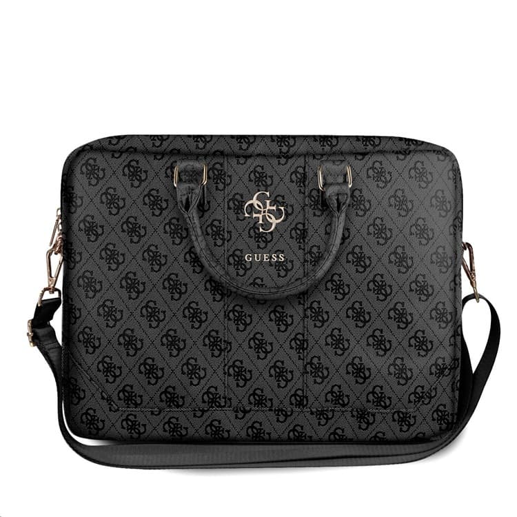 Guess PU 4G Metal Logo Taška na Notebook 15 16" Grey
