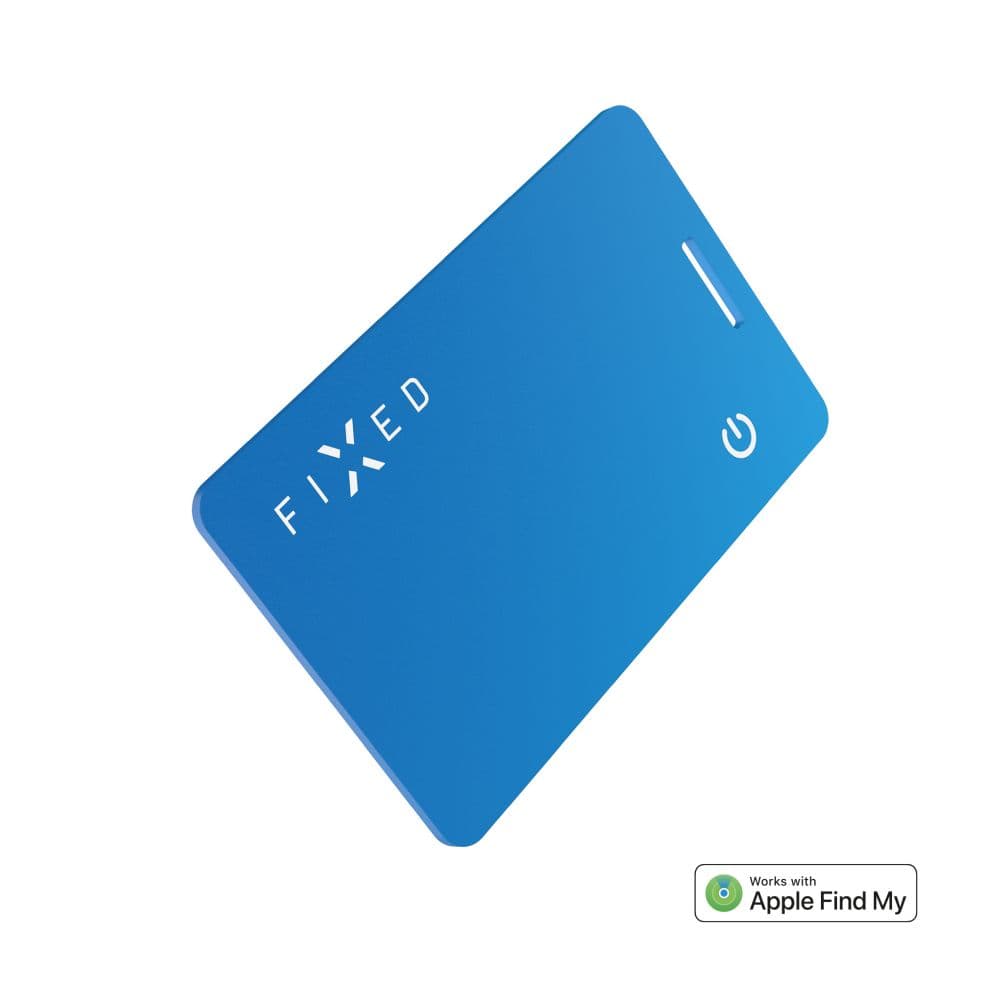 Smart tracker FIXED Tag Card 2,Find My, modrý