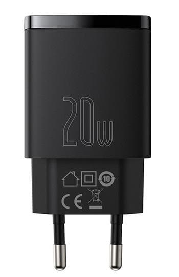 Baseus CCXJ-B01 Compact Quick Nabíječka USB USB-C 20W Black