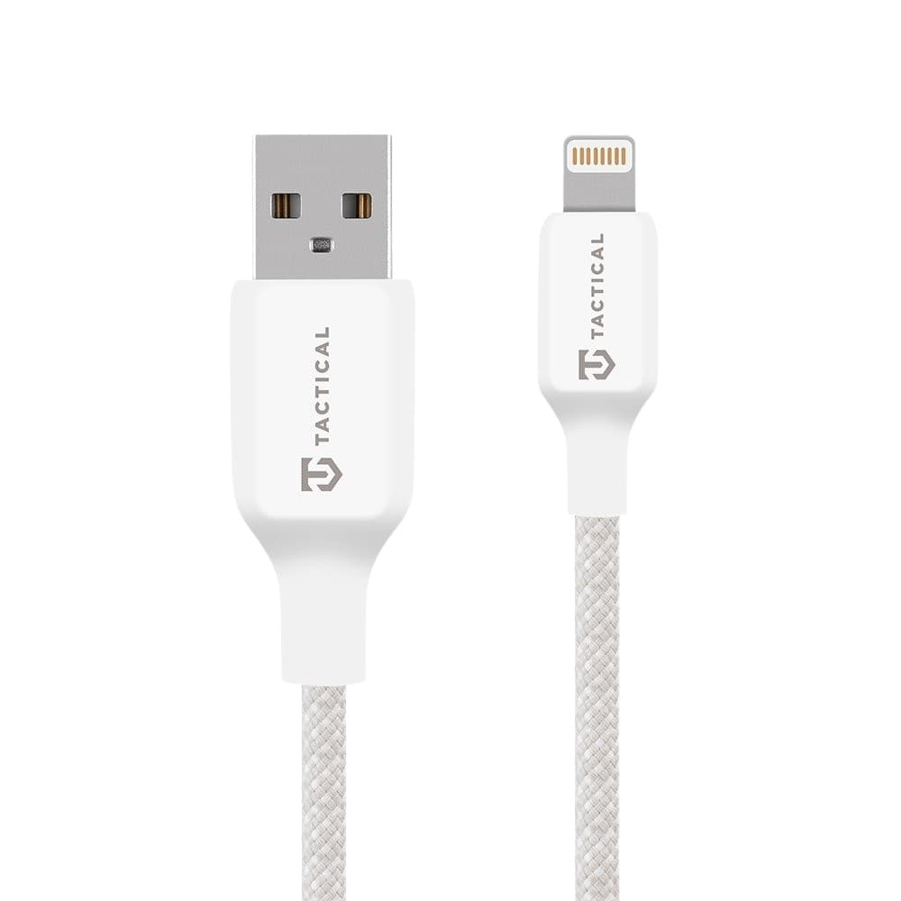 Tactical Stitch Thread Cable USB-A Lightning 1m White