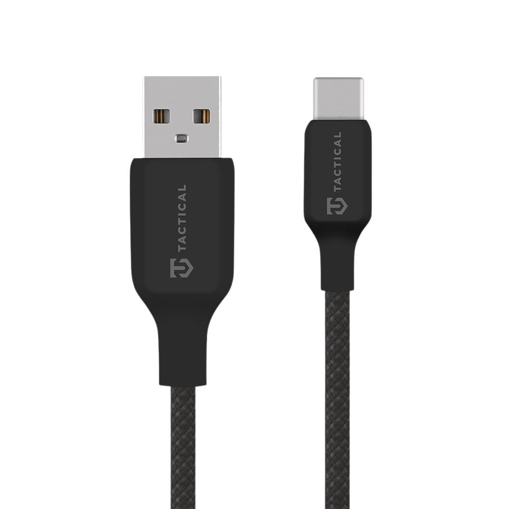 Tactical Stitch Thread Cable USB-A USB-C 1m Black