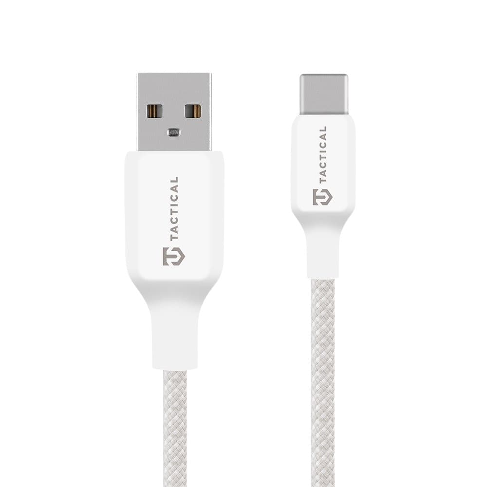 Tactical Stitch Thread Cable USB-A USB-C 2m White