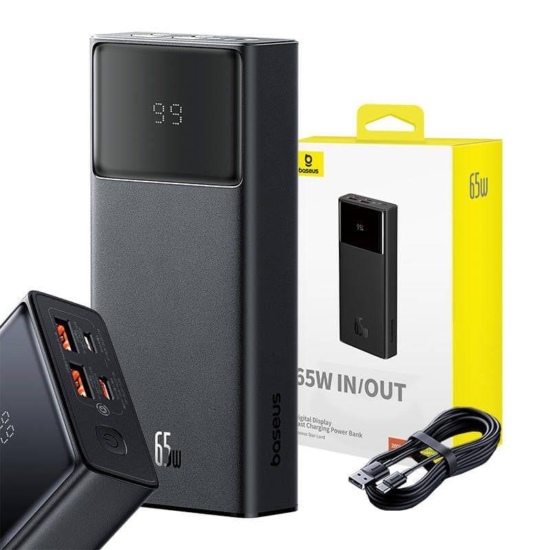 Baseus power banka Star-Lord 20000 mAh 65W 2x USB-A micro USB USB-C černá