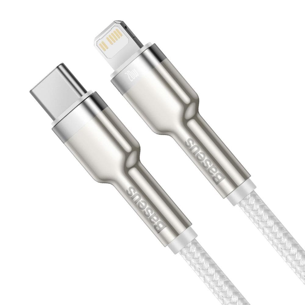 Baseus Datový kabel Cafule USB-C Lightning PD 20W 1m bílý
