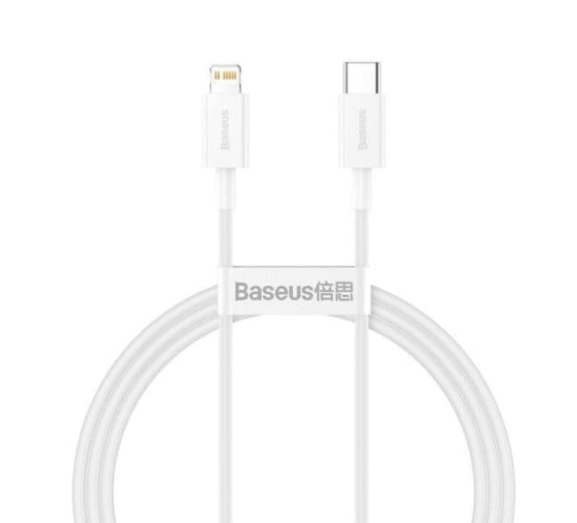 Baseus datový kabel Superior USB-C Lightning 1m 20W bílý