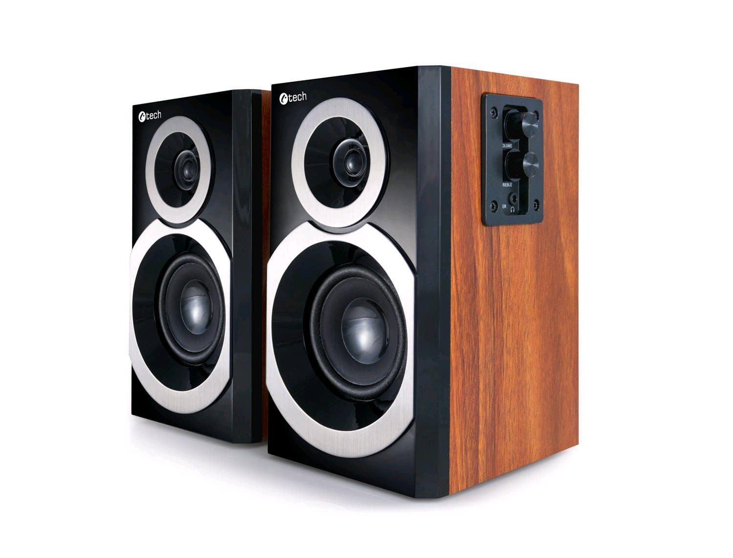 C-TECH SPK-310WD Stereo 20W Hnědá