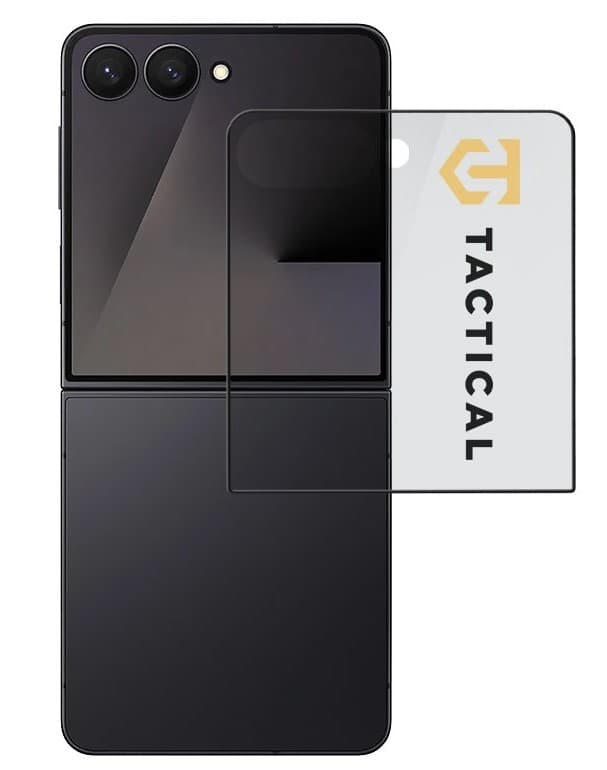 Tactical Glass Shield 5D sklo (Vnější) pro Samsung Galaxy Z Flip 7 Black