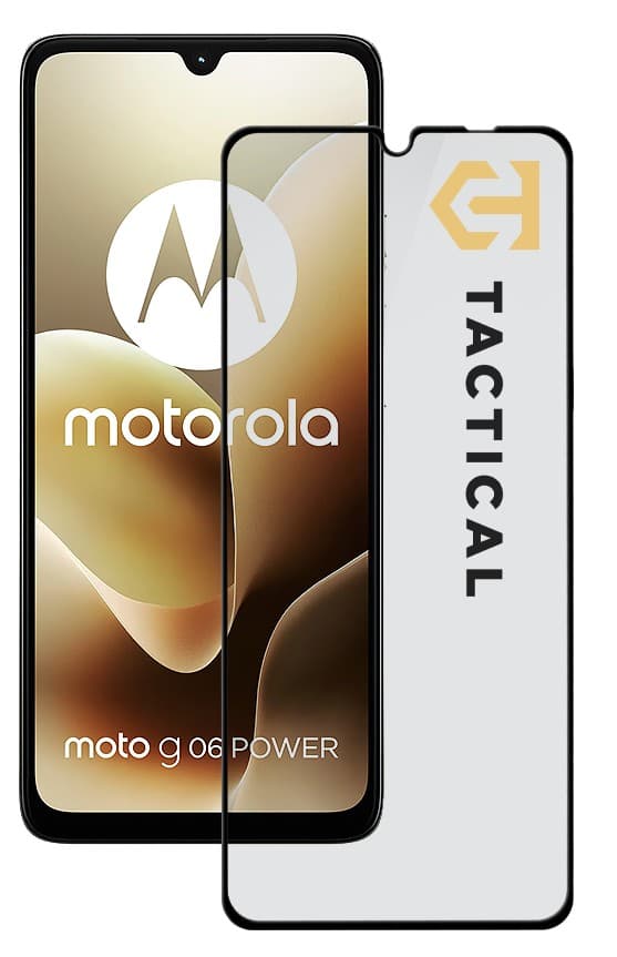Tactical Glass Shield 5D sklo pro Motorola Moto G06 G06 Power Black