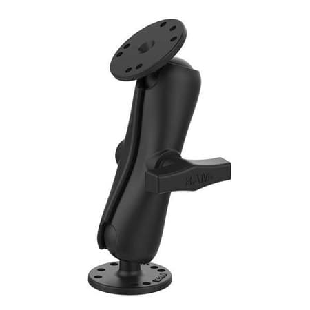 RAM sestava - střední rameno se dvěmi kulatými základnami 2,5" a kulovým kloubem 1,5"