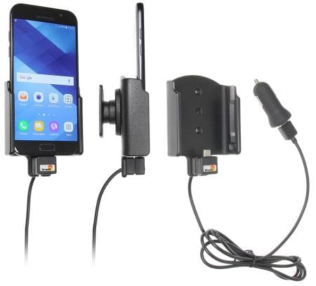 Brodit držák do auta na Samsung Galaxy A5 (2017) bez pouzdra, s nabíjením z cig. zapalovače