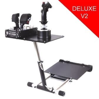 Wheel Stand Pro DELUXE V2, stojan na joystick pro Thrustmaster HOTAS WARTHOG, Saitek X55 Saitek X52