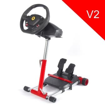 Wheel Stand Pro, stojan na volant a pedály pro Thrustmaster SPIDER, T80 T100,T150,F458 F430, červený