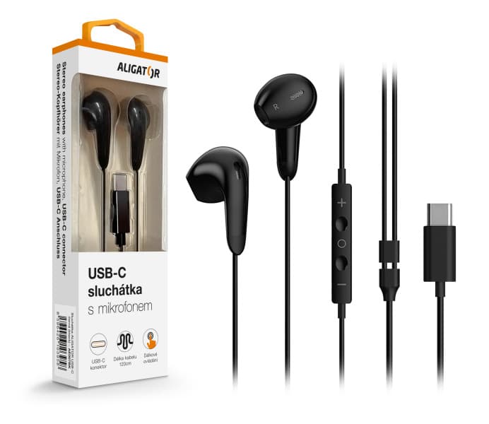 ALIGATOR AE007 USB-C Černá
