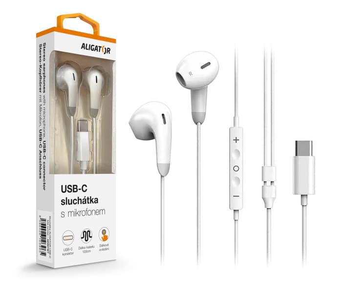 ALIGATOR AE007 USB-C Bílá
