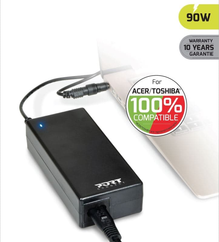 PORT CONNECT ACER TOSHIBA 100% napájecí adaptér k notebooku,19V, 4,74A, 90W, 3xACER TOSHIBA konektor