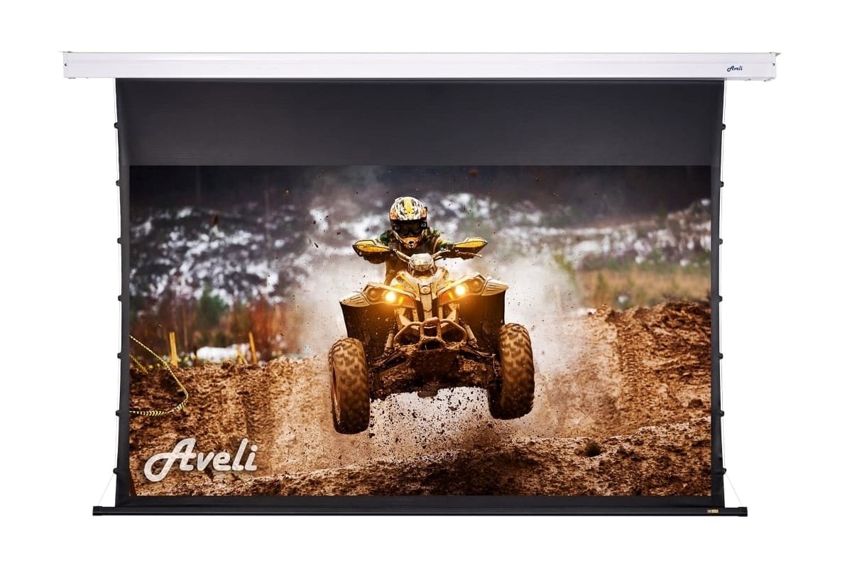 Nástěnné plátno AVELI PREMIUM,black,221x124(16:9) 100"