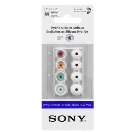 SONY náhradní silik. koncovky do sluchátek, bílé