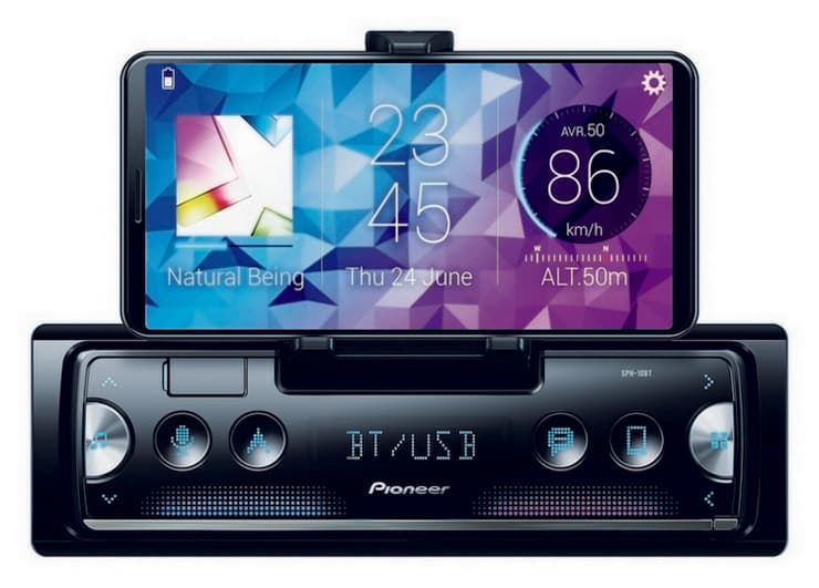Pioneer SPH-10BT autorádio s USB a držákem telefonu