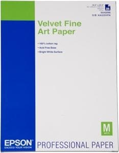 Velvet Fine Art Paper, DIN A2, 260g m?, 25 listů