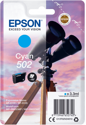 EPSON singlepack,Cyan 502,Ink,standard