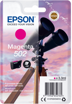 EPSON singlepack,Magenta 502,Ink,standard