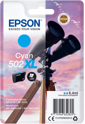 EPSON singlepack,Cyan 502XL,Ink,XL