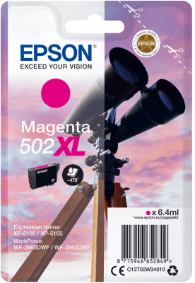 EPSON singlepack,Magenta 502XL,Ink,XL