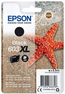EPSON siglepack, Black 603XL