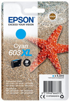 EPSON siglepack, Cyan 603XL