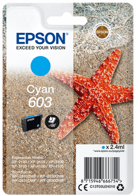 Epson singlepack, Cyan 603