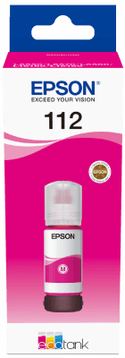 Epson 112 EcoTank Pigment Magenta ink bottle