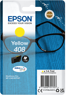 EPSON Singlepack Yellow 408 DURABrite Ultra Ink