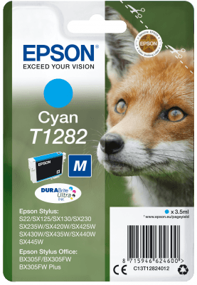 Epson Singlepack Cyan T1282 DURABrite Ultra Ink