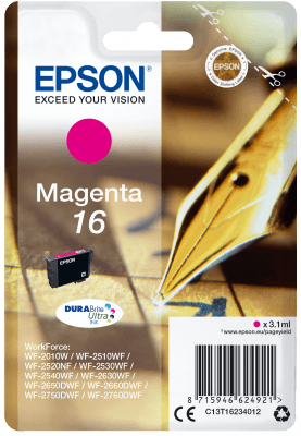 Epson Singlepack Magenta 16 DURABrite Ultra Ink