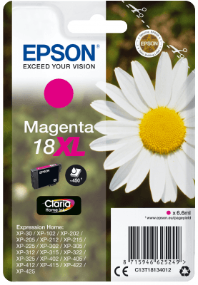 Epson Singlepack Magenta 18XL Claria Home Ink