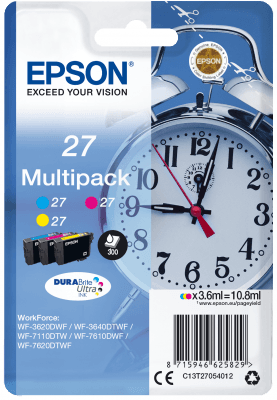 Epson Multipack 3-colour 27 DURABrite Ultra Ink