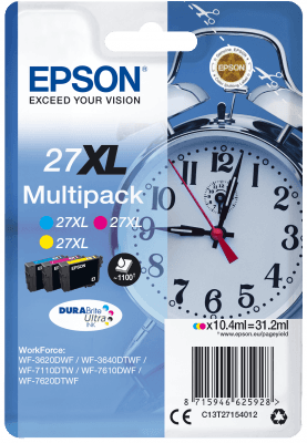 Epson Multipack 3-colour 27XL DURABrite Ultra Ink