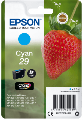 Epson Singlepack Cyan 29 Claria Home Ink