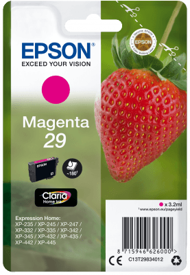 EPSON Singlepack Magenta 29 Claria Home Ink