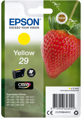 Epson Singlepack Yellow 29 Claria Home Ink