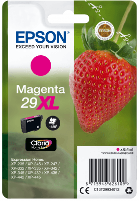 Epson Singlepack Magenta 29XL Claria Home Ink