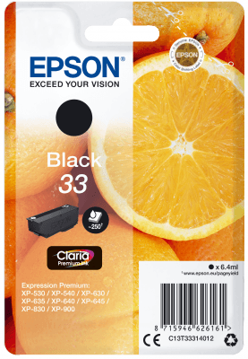 Epson Singlepack Black 33 Claria Premium Ink